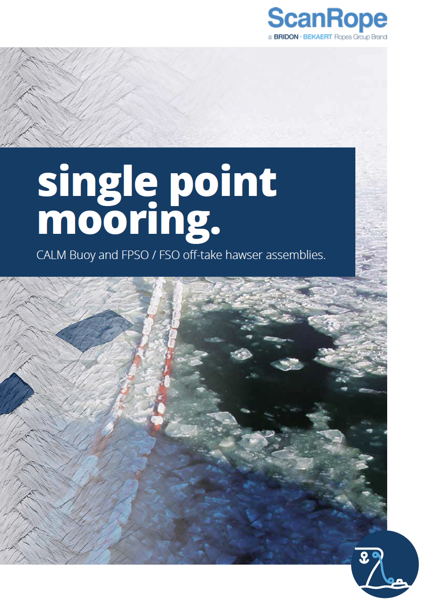 Single Point Mooring Brochure features a superfine fibre rope and icy sea conditions. 